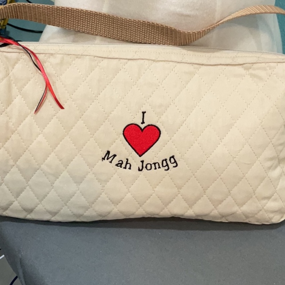 I ❤️Mahjongg tile bag